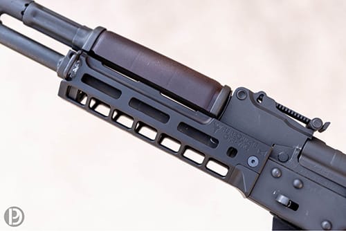 GKR-7MS Kalashnikov Rifle MLOK Rail With Sling Loop Cutout - zoomed view